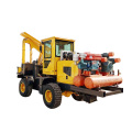 Mini hydraulic pile driver 4*4wheel highway guardrail installation