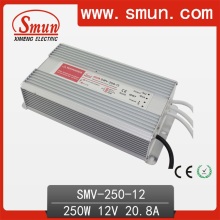 Smun Waterproof 250W 12V LED Driver en plein air avec CE RoHS