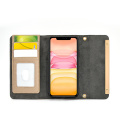 Slots de cartão Stand Magnet Wallet Leather Phone Case