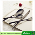 2016 High Quality Stainless Steel Black Electroplated Cutlery