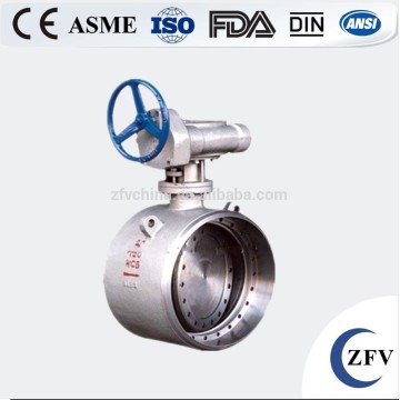 butt welding metal hard seal butterfly valve