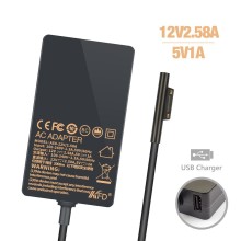 12V 2.58A Slim Laptop AC Adapter для Microsoft PRO3