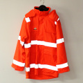 Orange mit Kapuze PU Jacke/Regenjacke/reflektierend/Sicherheit arbeiten tragen für Erwachsene