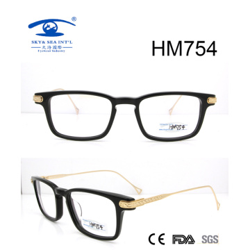 Moldura Óptica de Acetato de Estilo de Mulher de Design Novo (HM754)