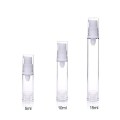 Empty Refillable Clear Plastic Airless Vacuum Pump Bottle