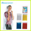 Clear descartável PE Folding Pocket Raincoat