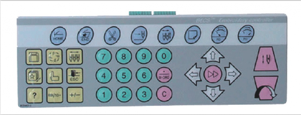 10inch embroidery machine key pad