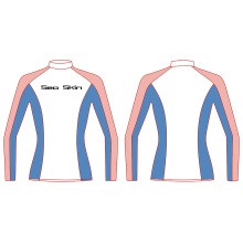 Seaskin Polyester Long Sleeve Rash Guard Mujer