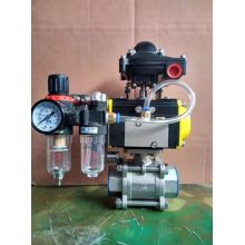 Pneumatic 25mm (1"BSP) 3 Piece Grade 316 Stainless Steel Ball Valves