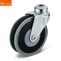 Swivel casters for shopping trolleys