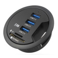 OTG USB Splitter 3 puertos USB Hub 3.0 con SD MMC TF Puertos de carga