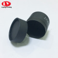 Custom White Ink Logo Black Round Tube Box