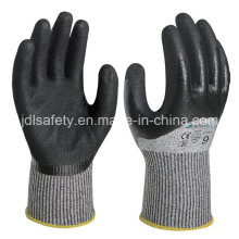 Knuckle Dipping Safety Glove with Sandy Nitrile (ND8062)