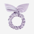 100% Silk Hairband Scrunchies with Rabbit Ear Charmeuse