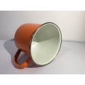 Camping Tin Enamel Mug with Handle Outdoor Indoor