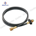 Natural gas heater extension hose