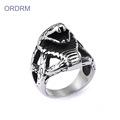 Anillo de serpiente de hombre antiguo de acero inoxidable 316l