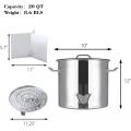 20QT Stainless Steel Tamale Steamer Pot