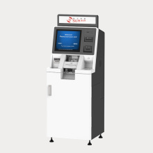 Nouvelle machine à dépôt de trésorerie autonome avec une carte émettant un scanner de code QR et une empreinte digitale