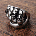 US hot sale Locomotive boyfriend fist skull ring