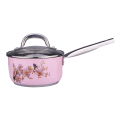 10 piece pink color cooker SS cookware sets