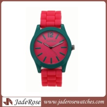 Women Quartz Watch with Silicone Band