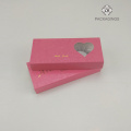 Custom made hardboard pink eyelash box packaging