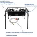 Réchaud au gaz propane à double brûleur de camping en plein air 150000BTU