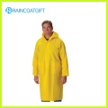 Rpp-005A amarelo durável PVC / poliéster Long Rainwear