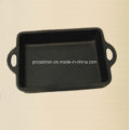 Preseasoned ferro fundido Mini Servering Pan Tamanho 22X15cm