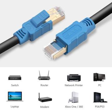 Panneau de cordon de raccordement de câble Ethernet CAT8 rétrocompatible