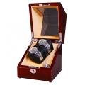 Automatic Wood Watch Winder in Wood-Grain