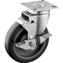 5-Inch TPU Wheel Swivel Plate Casters