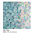 Ice crystal series glass mosaic tiles for crafts