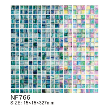 Ice crystal series glass mosaic tiles for crafts