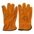 Wing Thumb Cow Split Leather Gants de travail industriels Hand Handheld Protector Driver