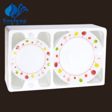 Jogo de jantar de centrifugação produtos vidreiros-24PCS Opal resistente ao calor