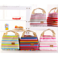 Fashion Thermal Insulation Striped Lunch Bag (54048)