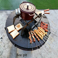 Heavy Duty Corten Metal Barbecue Grill