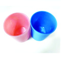 Colourful fashion gift glass cup & bamboo lid