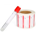 Custom Printed Adhesive Medical blood Collection Tube Label