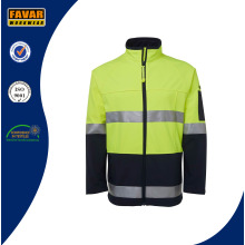 Hi Vis Reflective Safety Softshell Jacket Workwear