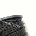 Black oxide stainless steel rope