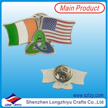 Insignia militar de la bandera de Irlanda y de América