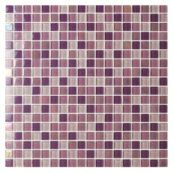 Mixcolor square shape 300x300x4mm Glass Mosaic Tiles
