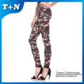 Polyester spandex leggings printed leggings for women