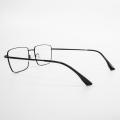 Rectangulaire noir pour les lunettes pour hommes