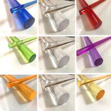 PMMA perspex glass rod colorful transparent in stock