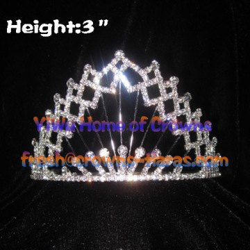 All Clear Crystal Pageant Crowns and Tiaras