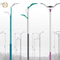 Double-Arm Hot Dip Galvanized Street Lighting Pole